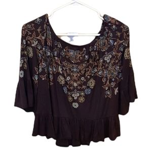 ECOTE Charcoal Black Blouse